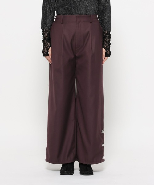 HARE（ハレ）の「チャイナカナグワイドパンツ(HARE)（その他パンツ・レディース・ブラック/ボルドー・FREE）」の15枚目の写真