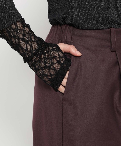 HARE（ハレ）の「チャイナカナグワイドパンツ(HARE)（その他パンツ・レディース・ブラック/ボルドー・FREE）」の19枚目の写真
