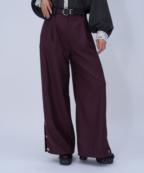 HARE（ハレ）の「チャイナカナグワイドパンツ(HARE)（その他パンツ・レディース・ブラック/ボルドー・FREE）」の12枚目の写真