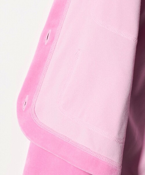 6（ロク）の「＜6(ROKU)＞ベロア カラー カーディガン（カーディガン/ボレロ・レディース・ピンク/ライム・FREE）」の10枚目の写真