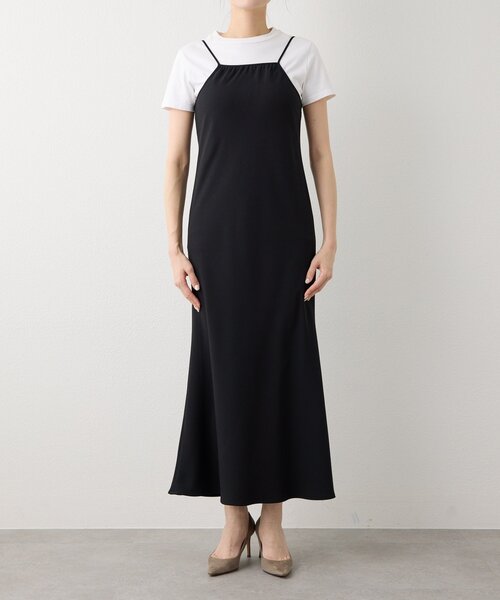 Drawing Numbers（ドローイング ナンバーズ）の「【Drawing Numbers】ジョーゼットホルターワンピース（ワンピース・レディース・ベージュ/ブラック・38）」の15枚目の写真