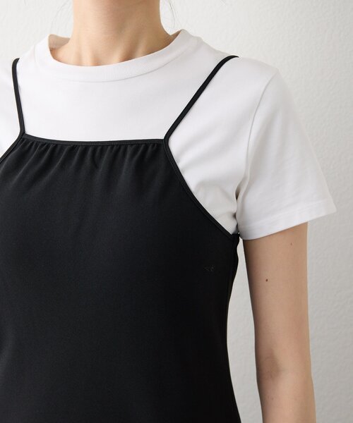 Drawing Numbers（ドローイング ナンバーズ）の「【Drawing Numbers】ジョーゼットホルターワンピース（ワンピース・レディース・ベージュ/ブラック・38）」の18枚目の写真