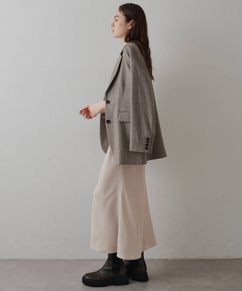 Drawing Numbers（ドローイング ナンバーズ）の「【Drawing Numbers】ジョーゼットホルターワンピース（ワンピース・レディース・ベージュ/ブラック・38）」の11枚目の写真