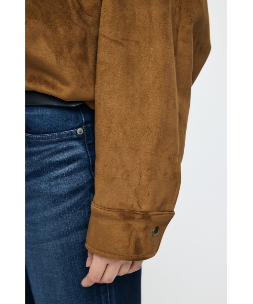 MOUSSY(マウジー)の「GATHER HEM ジャケット(ブルゾン・レディース・ブラック/ブラウン・FREE)」の13枚目の写真