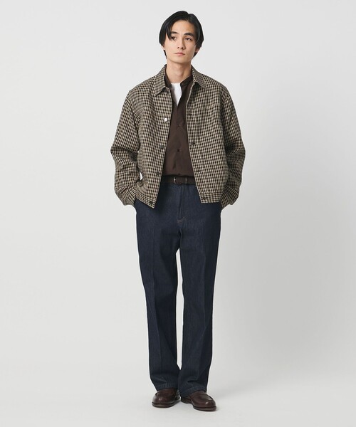 UNITED ARROWS(ユナイテッドアローズ)の「カリビアーナミルズ ポプリン バンドカラーシャツ(シャツ/ブラウス・メンズ・ダークブラウン/ホワイト/ライトピンク/ロイヤルブルー・S/XL/M/L)」の6枚目の写真