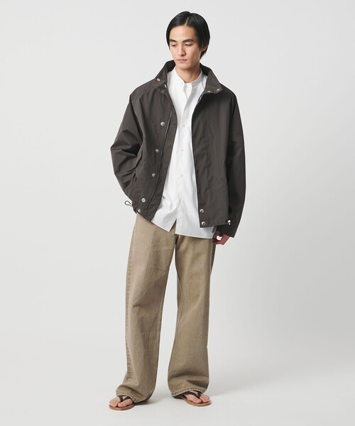 UNITED ARROWS(ユナイテッドアローズ)の「カリビアーナミルズ ポプリン バンドカラーシャツ(シャツ/ブラウス・メンズ・ダークブラウン/ホワイト/ライトピンク/ロイヤルブルー・S/XL/M/L)」の10枚目の写真