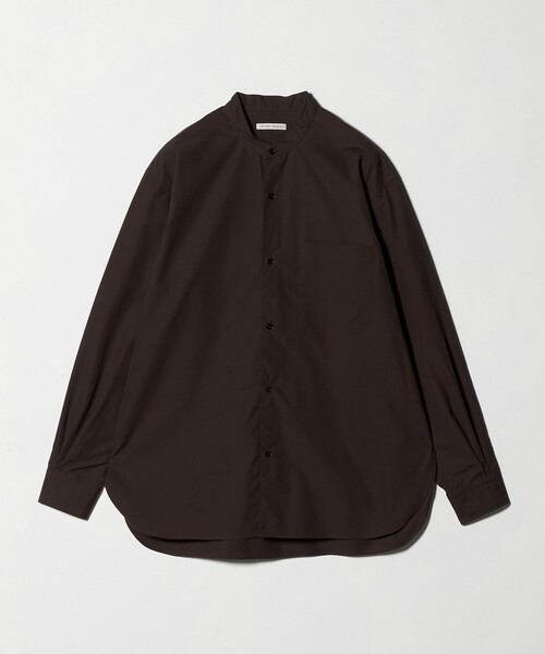 UNITED ARROWS(ユナイテッドアローズ)の「カリビアーナミルズ ポプリン バンドカラーシャツ(シャツ/ブラウス・メンズ・ダークブラウン/ホワイト/ライトピンク/ロイヤルブルー・S/XL/M/L)」の18枚目の写真