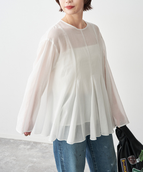 Spick & Span(スピックアンドスパン)の「フレアチュニック(シャツ/ブラウス・レディース・ホワイト/ブラック・FREE)」の21枚目の写真