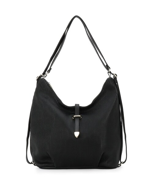 grove(グローブ)の「プリーツベルト3WAYショルダー(ショルダーバッグ・レディース・シルバー/ブラック/ライトグレー・00)」の15枚目の写真