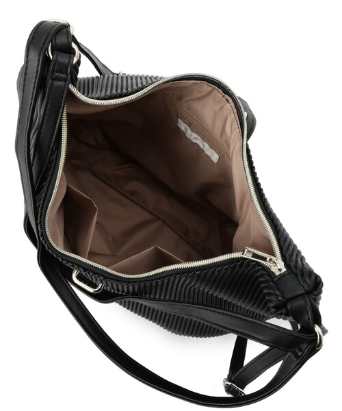 grove(グローブ)の「プリーツベルト3WAYショルダー(ショルダーバッグ・レディース・シルバー/ブラック/ライトグレー・00)」の21枚目の写真