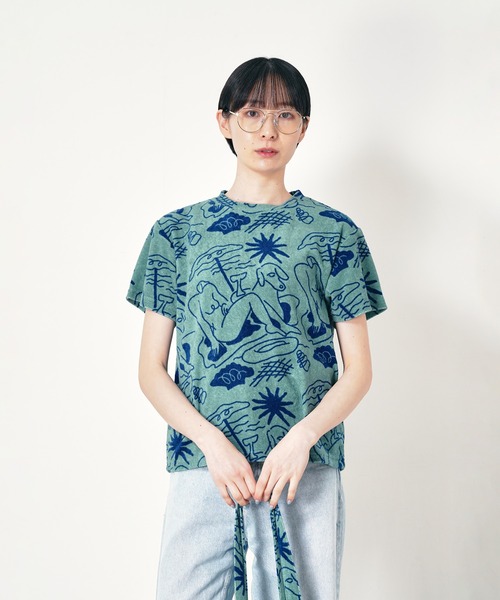 Common Noun(コモン ナウン)の「“SEA” norahi パイル半袖T(Tシャツ/カットソー・レディース・マルチ・M)」の1枚目の写真