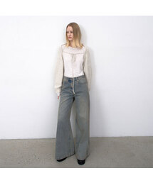 FADED VINTAGE WIDE DENIM PANTS(PT-5720)