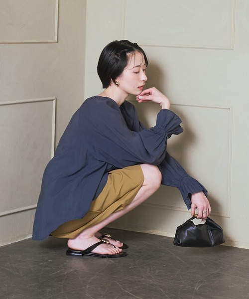 LORISTELLA(ロリステッラ)の「【LORISTELLA】ソフトラインミニバッグ(Q66439)(ハンドバッグ・レディース・ブラック/キャメル・ALL)」の10枚目の写真