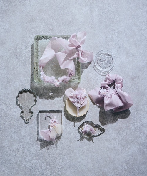 m.soeur(エムスール)の「クララとサテンのイヤリング(イヤリング・レディース・グレー/ホワイト/ピンク・FREE)」の12枚目の写真