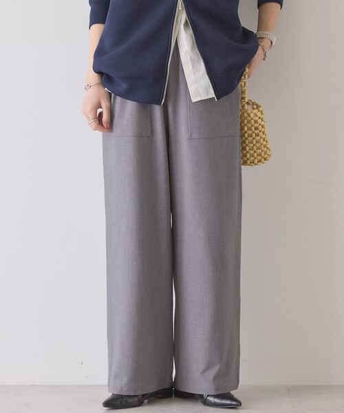 AMERICAN HOLIC（アメリカンホリック）の「【イージーケア】ベイカーリラックスパンツ（その他パンツ・レディース・ブラック/ライトグレー/グレー系その他2/ブルー系その他4/ブラウン・S/L/M）」の3枚目の写真