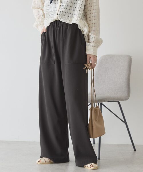 AMERICAN HOLIC（アメリカンホリック）の「【イージーケア】ベイカーリラックスパンツ（その他パンツ・レディース・ブラック/ライトグレー/グレー系その他2/ブルー系その他4/ブラウン・S/L/M）」の2枚目の写真