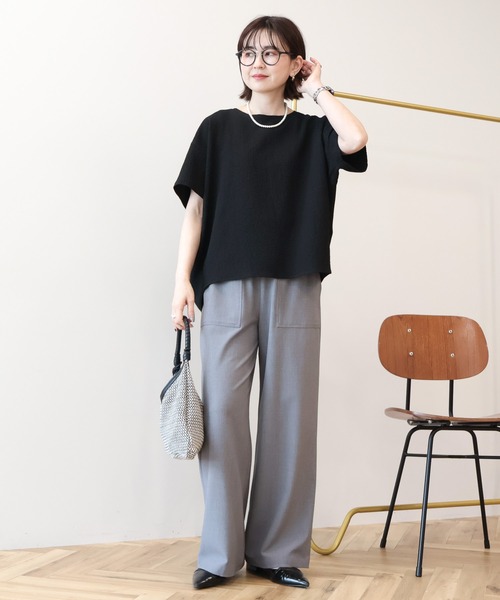 AMERICAN HOLIC(アメリカンホリック)の「【イージーケア】ベイカーリラックスパンツ(その他パンツ・レディース・ブラック/ライトグレー/グレー系その他2/ブルー系その他4/ブラウン・S/L/M)」の9枚目の写真