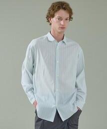 ABAHOUSE | エアリーストライプ オーバーサイズ レギュラーカラーシャツ(シャツ/ブラウス)