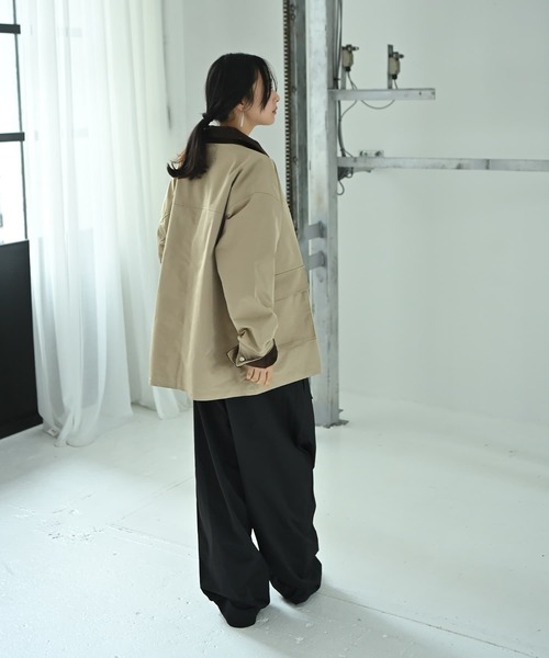 STYLE DELI(スタイルデリ)の「【BLK001】ツイルカバーオール(カバーオール・レディース・ブラック/ベージュ・FREE)」の9枚目の写真
