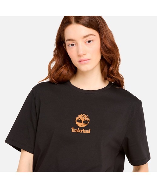 Timberland（ティンバーランド）の「スタック ロゴ 半袖 Tシャツ ユニセックス（Tシャツ/カットソー・メンズ・ブラック・XX-LARGE/X-LARGE/SMALL/MEDIUM/LARGE）」の2枚目の写真