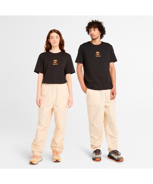 Timberland（ティンバーランド）の「スタック ロゴ 半袖 Tシャツ ユニセックス（Tシャツ/カットソー・メンズ・ブラック・XX-LARGE/X-LARGE/SMALL/MEDIUM/LARGE）」の3枚目の写真