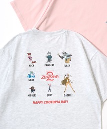 2026SS Disney/ディズニー ミッキー/プーさん/101匹わんちゃん/ベイマックス/ズートピア/スティッチ フロント/バックプリント オーバーサイズ半袖Tシャツ