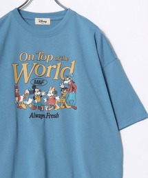 2026SS Disney/ディズニー ミッキー/プーさん/101匹わんちゃん/ベイマックス/ズートピア/スティッチ フロント/バックプリント オーバーサイズ半袖Tシャツ