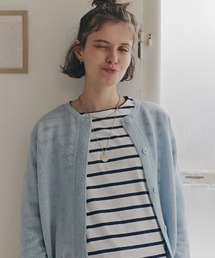 human woman | ◆【ウォッシャブル】ミドルゲージギマクルーネックカーディガン(カーディガン/ボレロ)