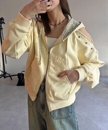 CIAOPANIC | ショルダースリットハトメワッペンジップパーカー(パーカー)