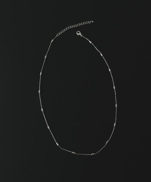 SMELLY（スメリー）の「SMELLY so’　station chain necklace（ネックレス・レディース・シルバー・-）」の4枚目の写真