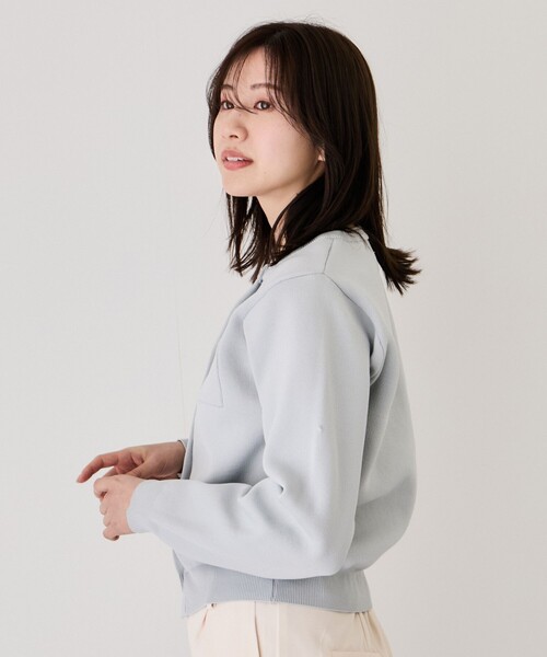 Jayro（ジャイロ）の「ポケ付アソートボタンカーディガン（カーディガン/ボレロ・レディース・ベージュ/チャコールグレー/グレー/ホワイト系その他2/ピンク・M）」の13枚目の写真