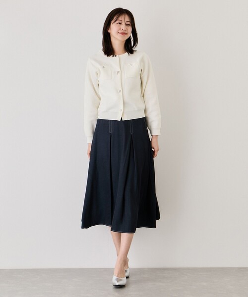 Jayro（ジャイロ）の「ポケ付アソートボタンカーディガン（カーディガン/ボレロ・レディース・ベージュ/チャコールグレー/グレー/ホワイト系その他2/ピンク・M）」の21枚目の写真