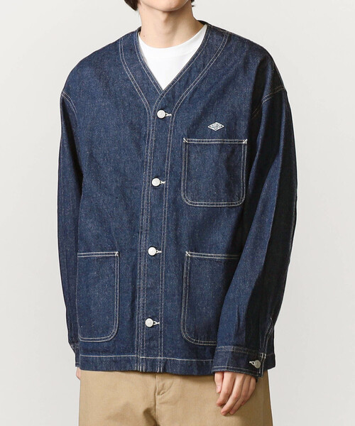 DANTON（ダントン）の「DANTON | 11ozデニム カラーレスジャケットMEN（デニムジャケット・メンズ・ダークインディゴブルー・42/40）」の12枚目の写真