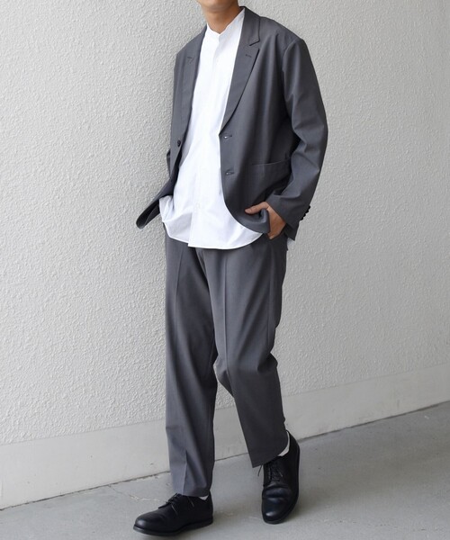 SHIPS any（シップス エニィ）の「SHIPS any:〈吸水速乾〉Rapidry ポケット テーラード ジャケット(セットアップ対応) 26SS◇（テーラードジャケット・メンズ・ブラック/グレー/ブラウン/ネイビー・SMALL/MEDIUM/LARGE）」の6枚目の写真