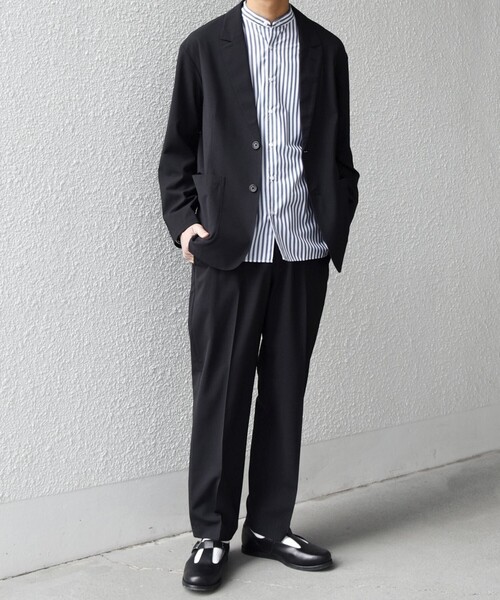 SHIPS any（シップス エニィ）の「SHIPS any:〈吸水速乾〉Rapidry ポケット テーラード ジャケット(セットアップ対応) 26SS◇（テーラードジャケット・メンズ・ブラック/グレー/ブラウン/ネイビー・SMALL/MEDIUM/LARGE）」の10枚目の写真
