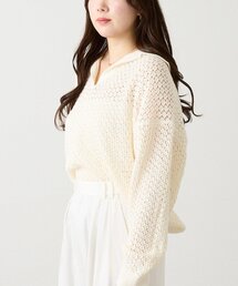 russet（ラシット）の「スキッパーニット（カーディガン/ボレロ）」