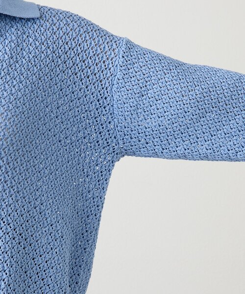 russet（ラシット）の「スキッパーニット（カーディガン/ボレロ・レディース・アイボリー/サックスブルー・FREE）」の16枚目の写真