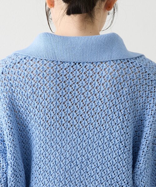 russet（ラシット）の「スキッパーニット（カーディガン/ボレロ・レディース・アイボリー/サックスブルー・FREE）」の18枚目の写真