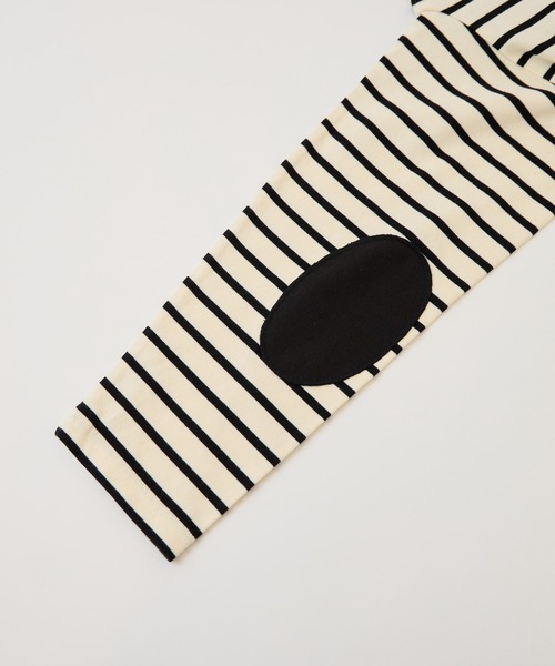 LA MARINE FRANCAISE（マリン フランセーズ）の「【MONT KEMMEL別注】エルボーパッチボーダープルオーバー（Tシャツ/カットソー・レディース・ネイビー系/ブラック系その他・FREE）」の9枚目の写真