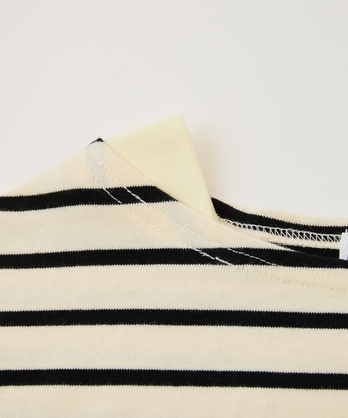 LA MARINE FRANCAISE（マリン フランセーズ）の「【MONT KEMMEL別注】エルボーパッチボーダープルオーバー（Tシャツ/カットソー・レディース・ネイビー系/ブラック系その他・FREE）」の10枚目の写真