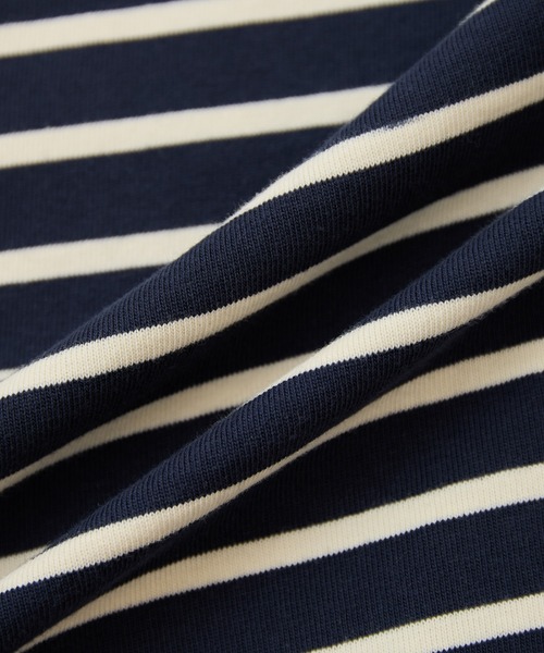 LA MARINE FRANCAISE（マリン フランセーズ）の「【MONT KEMMEL別注】エルボーパッチボーダープルオーバー（Tシャツ/カットソー・レディース・ネイビー系/ブラック系その他・FREE）」の13枚目の写真