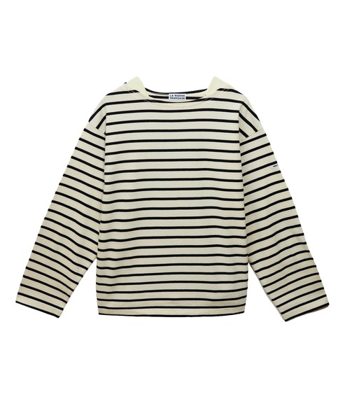 LA MARINE FRANCAISE（マリン フランセーズ）の「【MONT KEMMEL別注】エルボーパッチボーダープルオーバー（Tシャツ/カットソー・レディース・ネイビー系/ブラック系その他・FREE）」の18枚目の写真