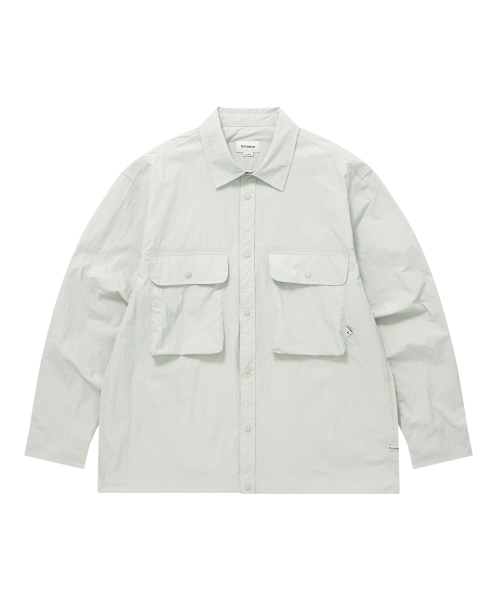 COVERNAT(カバーナット)の「ワークナイロンシャツライトグレー(シャツ/ブラウス・レディース・その他・LARGE/MEDIUM/X-LARGE/SMALL)」の1枚目の写真