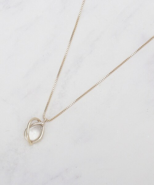 SHOO・LA・RUE（シューラルー）の「【2WAY】クリアパーツネックレス（ネックレス・レディース・ゴールド/ピンクゴールド/シルバー・00）」の3枚目の写真