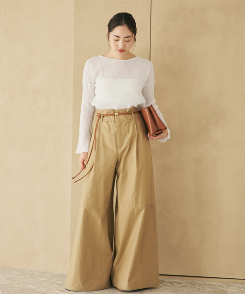 ルアトリエフランセデコンフェクション Plage別注 23SS T-ブラウス WEB限定追加》LES ATELIERS FRANCAIS DE CONFECTION 別注 T-ブラウス