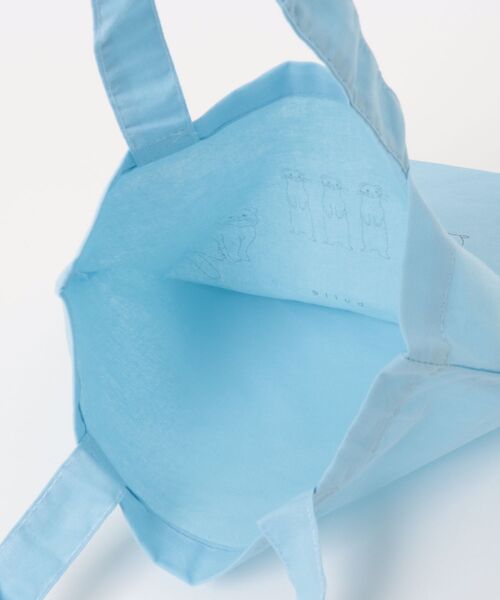 bulle de savon（ビュルデサボン）の「△別注 どうぶつ刺繍柄bag（トートバッグ・レディース・サックスブルー・FREE）」の14枚目の写真