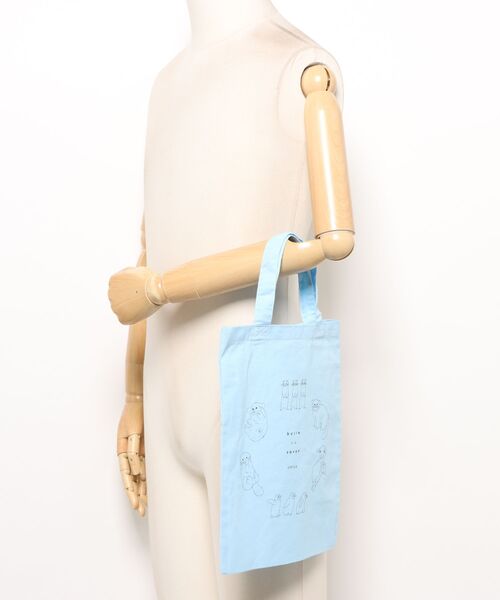 bulle de savon（ビュルデサボン）の「△別注 どうぶつ刺繍柄bag（トートバッグ・レディース・サックスブルー・FREE）」の15枚目の写真