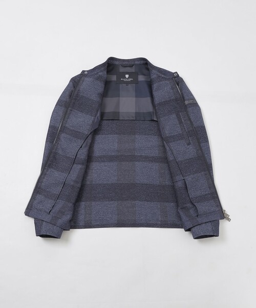 BLACK LABEL CRESTBRIDGE(ブラックレーベル・クレストブリッジ)の「シャドーチェックカラミライダースブルゾン(ブルゾン・メンズ・グレー系その他/ブルー・L/XL/M)」の17枚目の写真