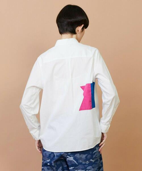 FRAPBOIS(フラボア)の「フラッグシャツ(シャツ/ブラウス・レディース・ホワイト/ブラック・1/2)」の4枚目の写真