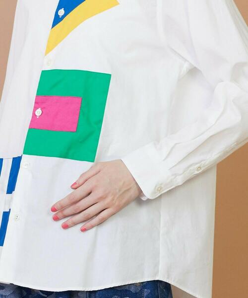 FRAPBOIS(フラボア)の「フラッグシャツ(シャツ/ブラウス・レディース・ホワイト/ブラック・1/2)」の6枚目の写真